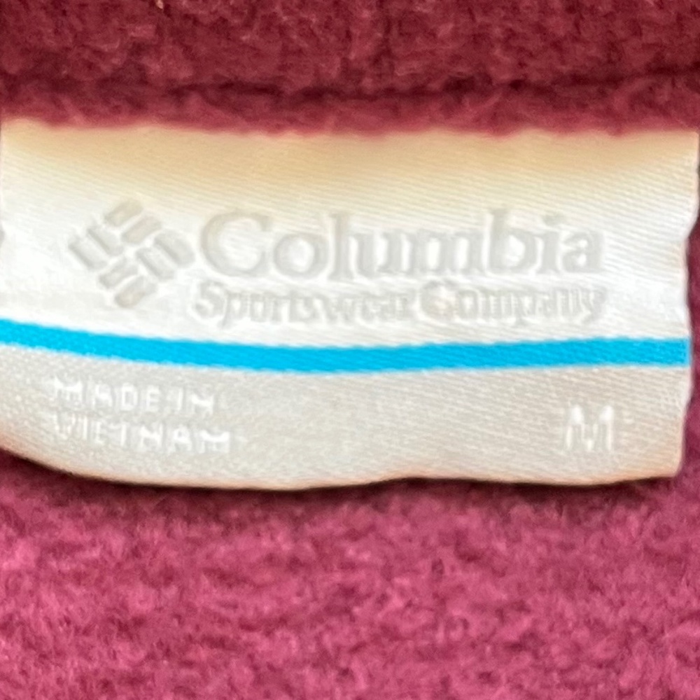 Columbia Raspberry Fleece Jacket Size M - Picture 6 of 8